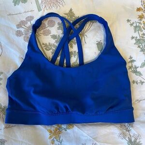Lululemon Energy blue sports bra xs cross back